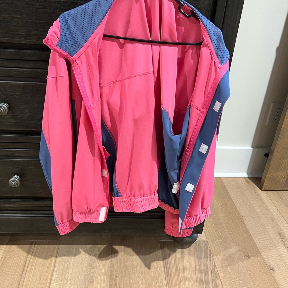 Bebe Vibrant Pink and Blue women Raincoat